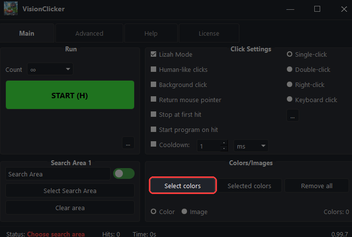 Select Colors Tutorial